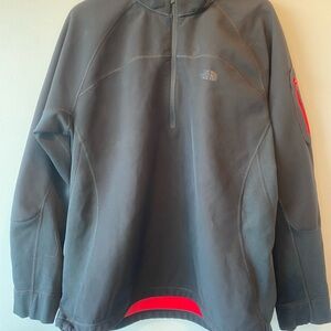 The North Face Black and Red Pullover
